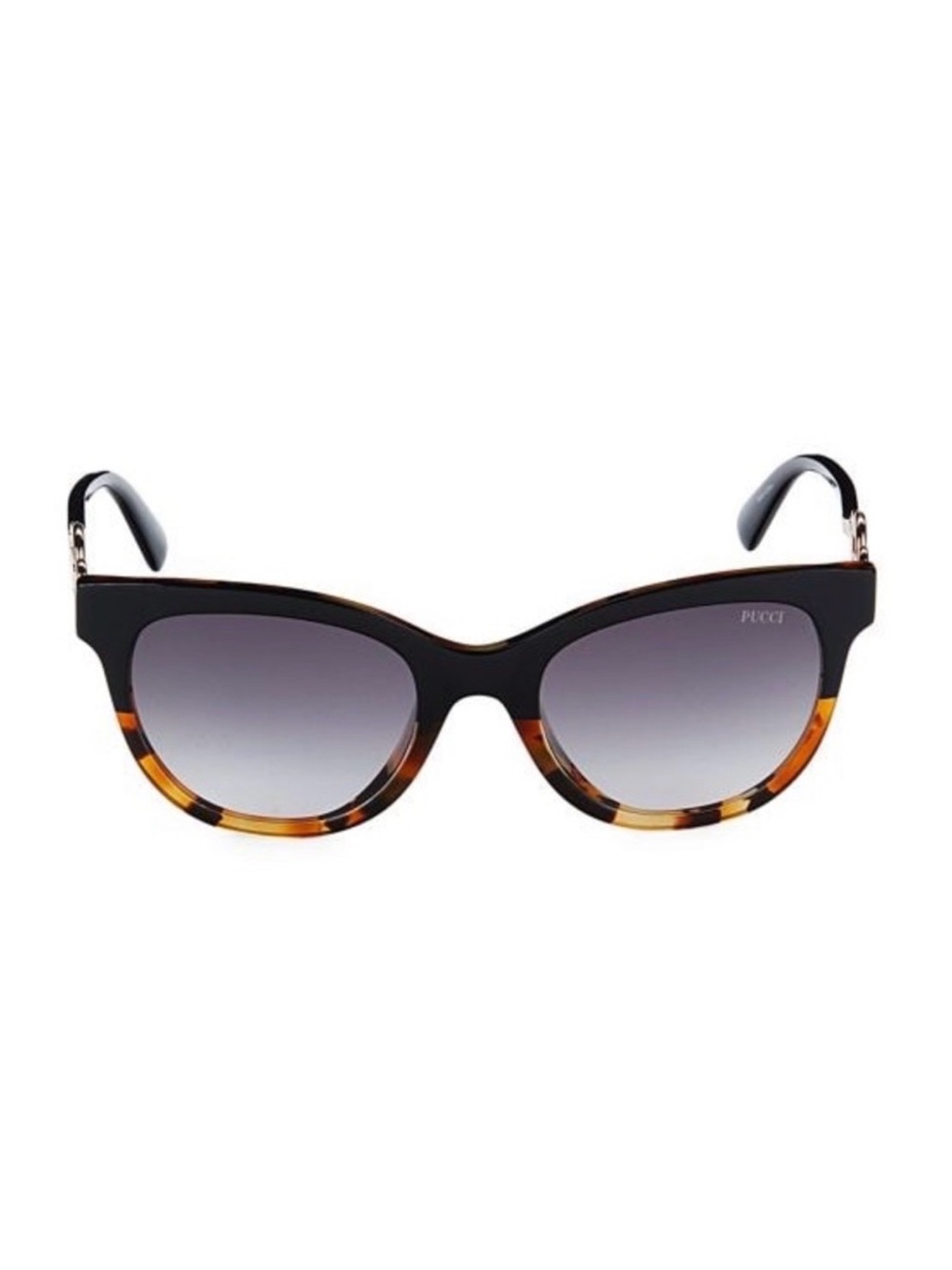Pucci Emilio Pucci 54 mm Women’s Cat Eye Black Orange Smoke Sunglasses NWT